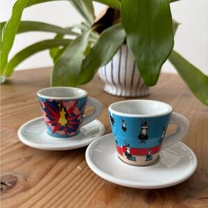 Bialetti Espresso arte Cups & Saucers